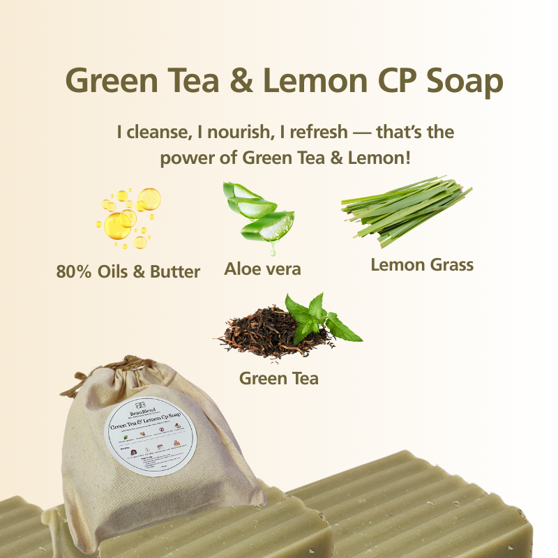 Green Tea & Lemon CP Soap